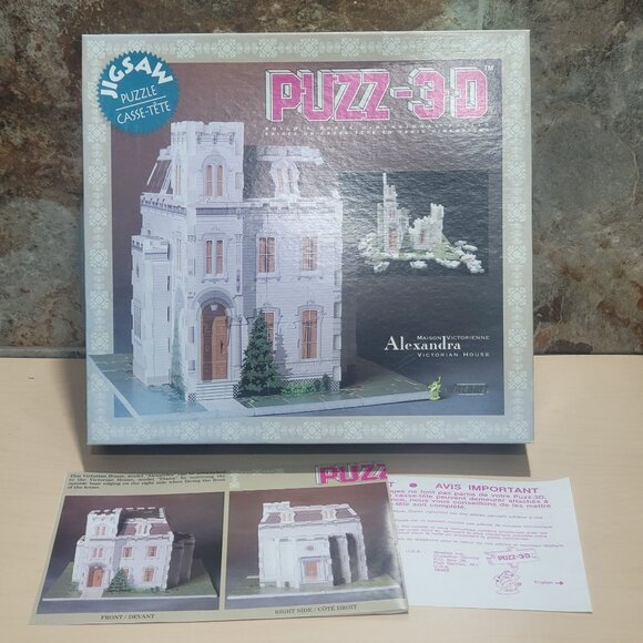 Puzz 3D Alexandria Victorian House Puzzle Jigsaw Puzzle - Picture 3 of 9